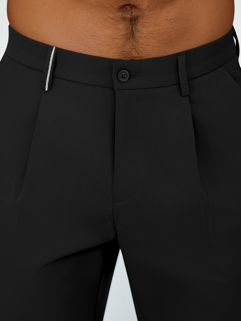 WL Atelier Men | Beige Pleated Business Casual Trousers