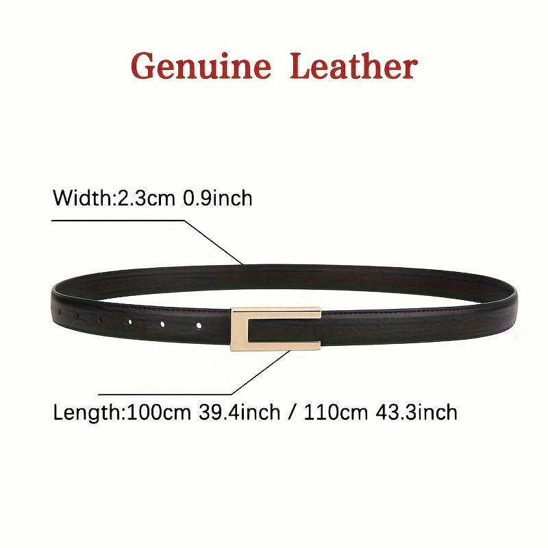 WL Atelier | Elegant Pure Cowhide Leather Belt